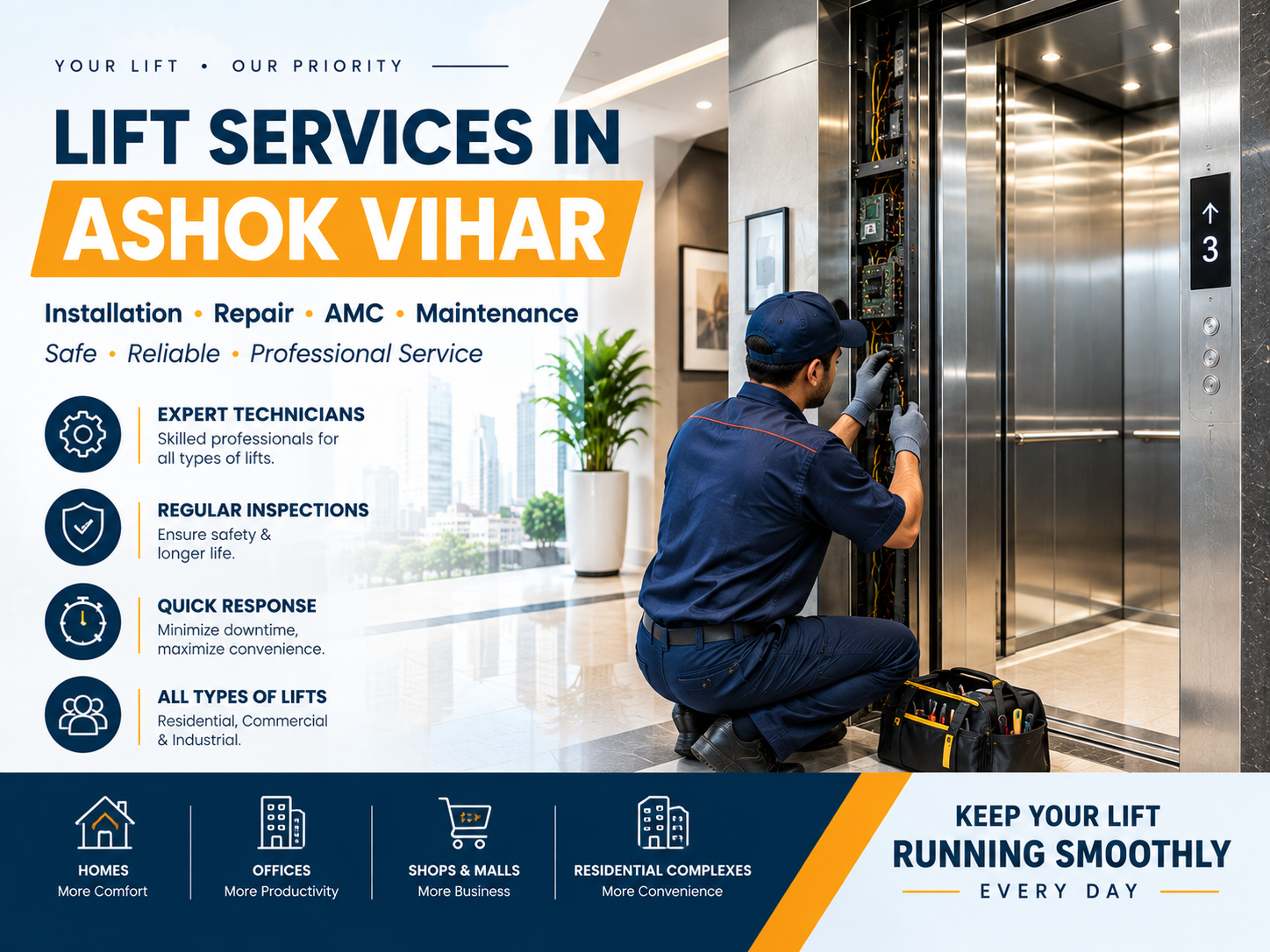 Lift Services in Ashok Vihar 