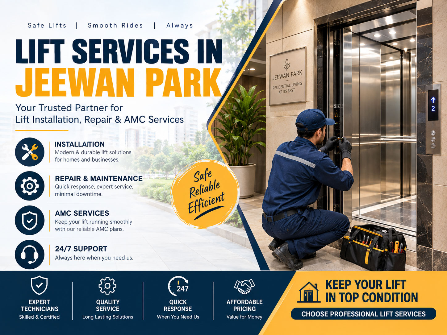 Lift Services in Jeewan Park 